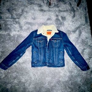 Levis Sherpa Lined Denim Jacket - image 1